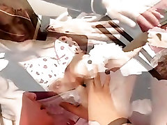 Sexy Japanese babe practices with a dildo Uncensored