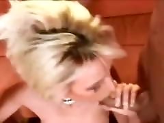 Sucking two cocks after cumshot comp.