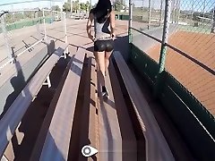 Petite Gina is picked up from the playground for some nasty banging