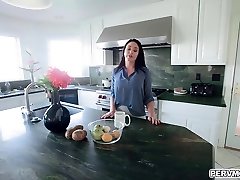 Hot mom show stepson how real woman fucks