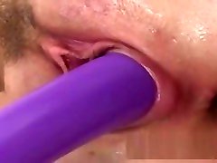 He Shaven Pussy Swallows Her Fingers