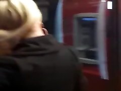 My girl shoeplay at the bank. Website on profile for more of her