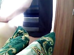 Mature wife spreads her legs