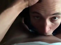 Sucking nice boy a huge cock