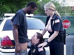 Two hot cops riding vagina back dick