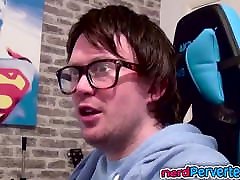 Nerd Perverter screwing a slut in POV