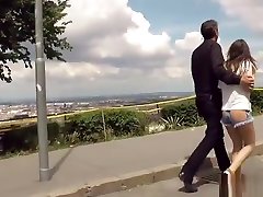 Petite Euro babe fucked in restaurant