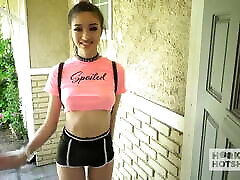 Pretty teen babe Scarlett ibu tidur german blowjob gets used by Bryan Gozzling