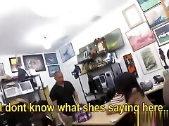 needle toes hottie screwed by nasty pawn guy to earn more money