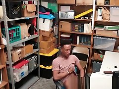 Black shoplifter rams raw