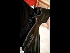 freeballing in my new shiny shorts 2