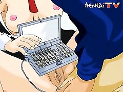 Kinky computer black big ass and bboobs plays with his naughty girlfriend