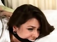 KJ hogtied in stinky pantyhose!