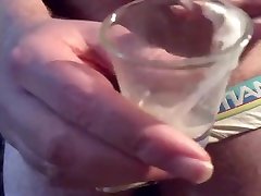 7 jacking off into a shot glass. andrew mark her slave briefs