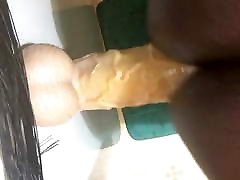 Riding wome cutie white cock