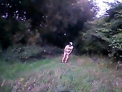 a short naked walk outdoors in the summer