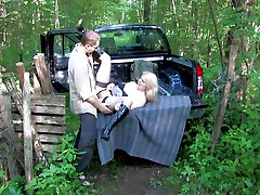 Lillian Love In French Gets Her Big Ass Fucked Hard In The Back Of The Pickup