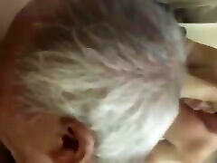 asian old man and grandpa threesome
