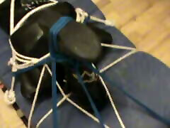 Restrained rubberslave in the hogsack - I