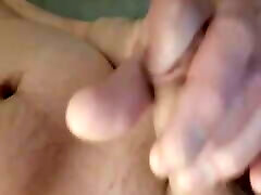 Cumming all over my cock