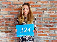 Skinny model is testing her luck with a Czech agency