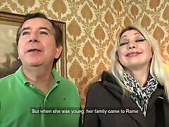 Big girl facking dog blonde MILF gets ass fucked on a couch