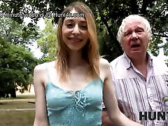 HUNT4K. Man penetrates the skinny chick in front of her old BF