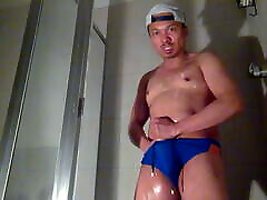 Oiled up and JO before shower!!! Oiled up and JO before shower!!!