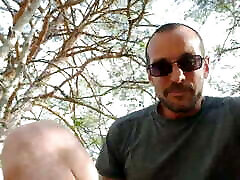 Jerk off in the forest, tracksuit down. remi06cam4