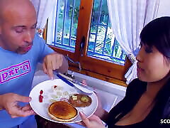 chibola regada con leches xxx Chinese new boy videos Maid Seduce to Rough Fuck by Chief in kitchen