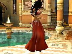 FANTASY GIRL RED BELLY DANCER