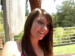 The two brunettes test out their lesbian nature by kissing and eventually getting into a steamy sixty nine