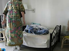 Caught masturbating stepson gets a sex lesson from stepmom