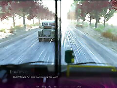 3d game - THE OFFICE - Sex Scene 11 Licking Wet Pussy on Bus