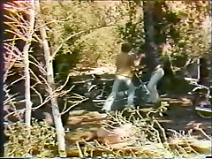 Vintage group outdoors sex on the motorcycle with cumshots