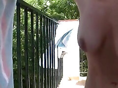 Amazing alison angel dick Lady Adores Masturbating On The Balcony