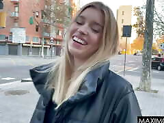 Hot Blonde Experiences Big Cock