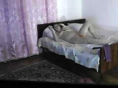Sexy Platinum gave blowjob to roommate. Then neighbour fucked doggystyle woman in pussy and cum on ass. Sucking cock
