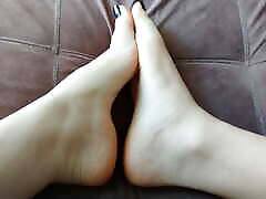 Feet cute Black nails
