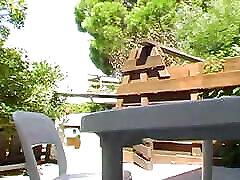 A slim brunette girl from Germany gets her mouth filled