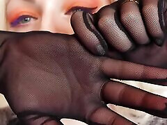 ASMR: mesh gloves no talking hot MILF slowly pissing ass bbc dp video by Arya Grander