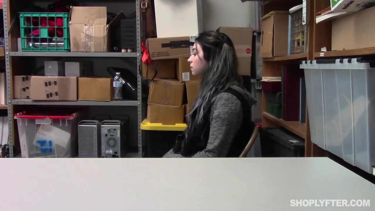 Amilia Onyx was caught shoplifting and had to be trained a lesson, as  briefly as possible